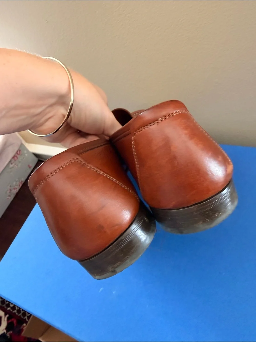 Feregamo Men's Brown Leather Slip-On Bit Loafers